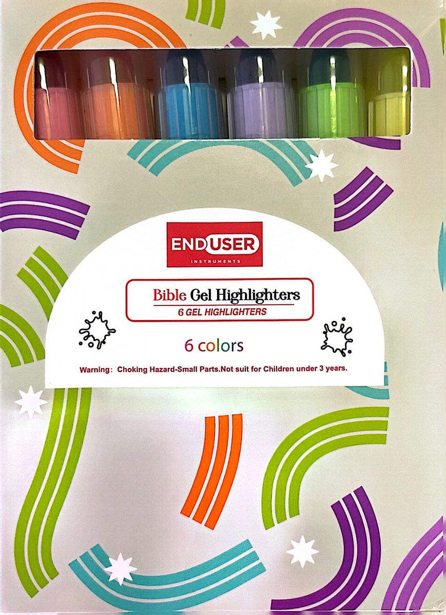 Bible Gel Highlighters (Set of 6)